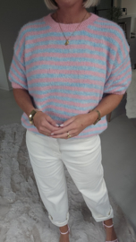 SORBET stripes knit pink blue