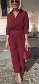 ANNA jumpsuit burgundy