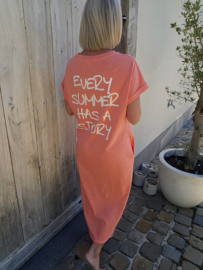 SUMMER STORY tee dress coral