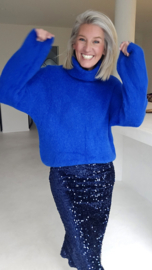 CHARLINE turleneck knit kobalt blue