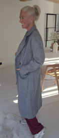 CARLI maxi coat grey