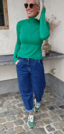 BASIC viscose turtleneck knit green