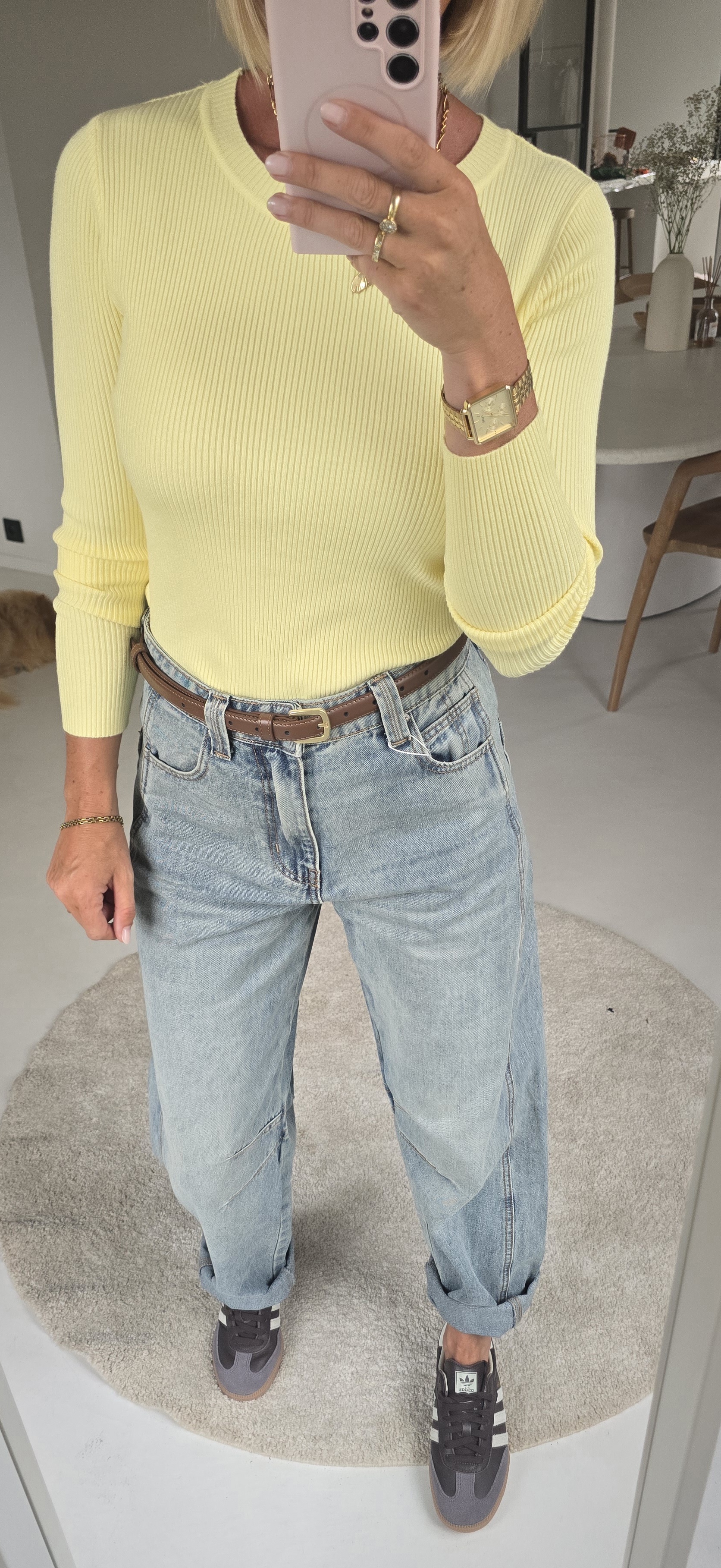 MILIA basic knit pastel yellow