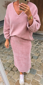 MANDA velvet set pink