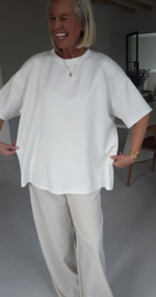 STANNIE short-sleeved sweatshirt off-white