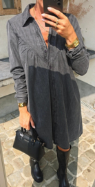 DANA jeans dress anthracite