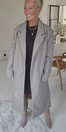 CARA maxi coat taupe