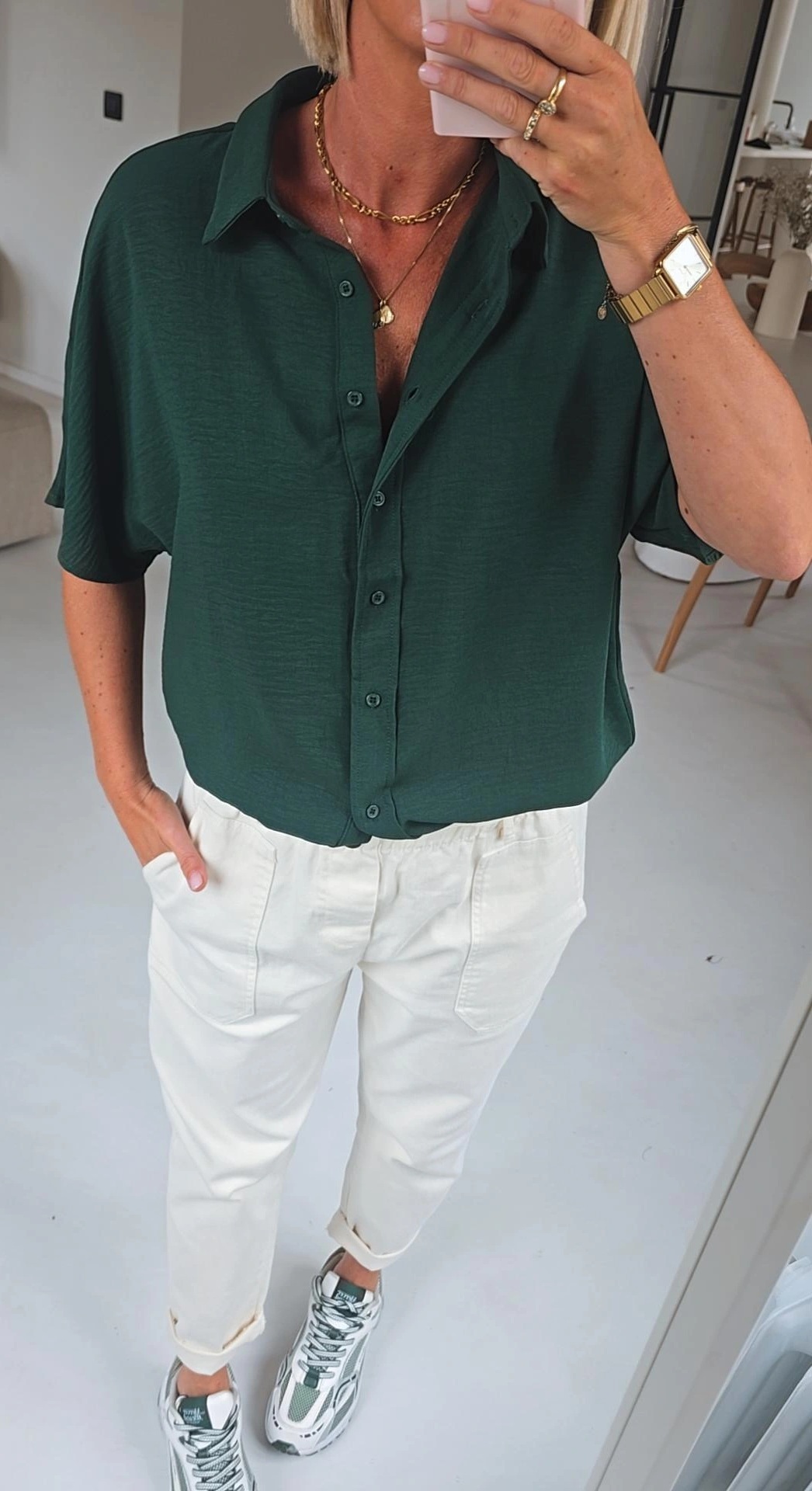MIA short-sleeved shirt forest green