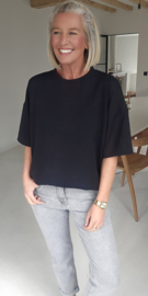 STANNIE short-sleeved sweatshirt black