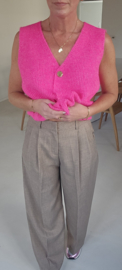 ANNABEL tailored pants mêlee taupe
