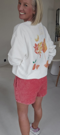 APEROL SPRITZ cotton sweatshirt white