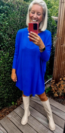 TINNE knit dress royal blue