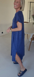 DIDI maxi terry T-shirt dress navy
