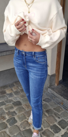 LORA relax jeans midi blue