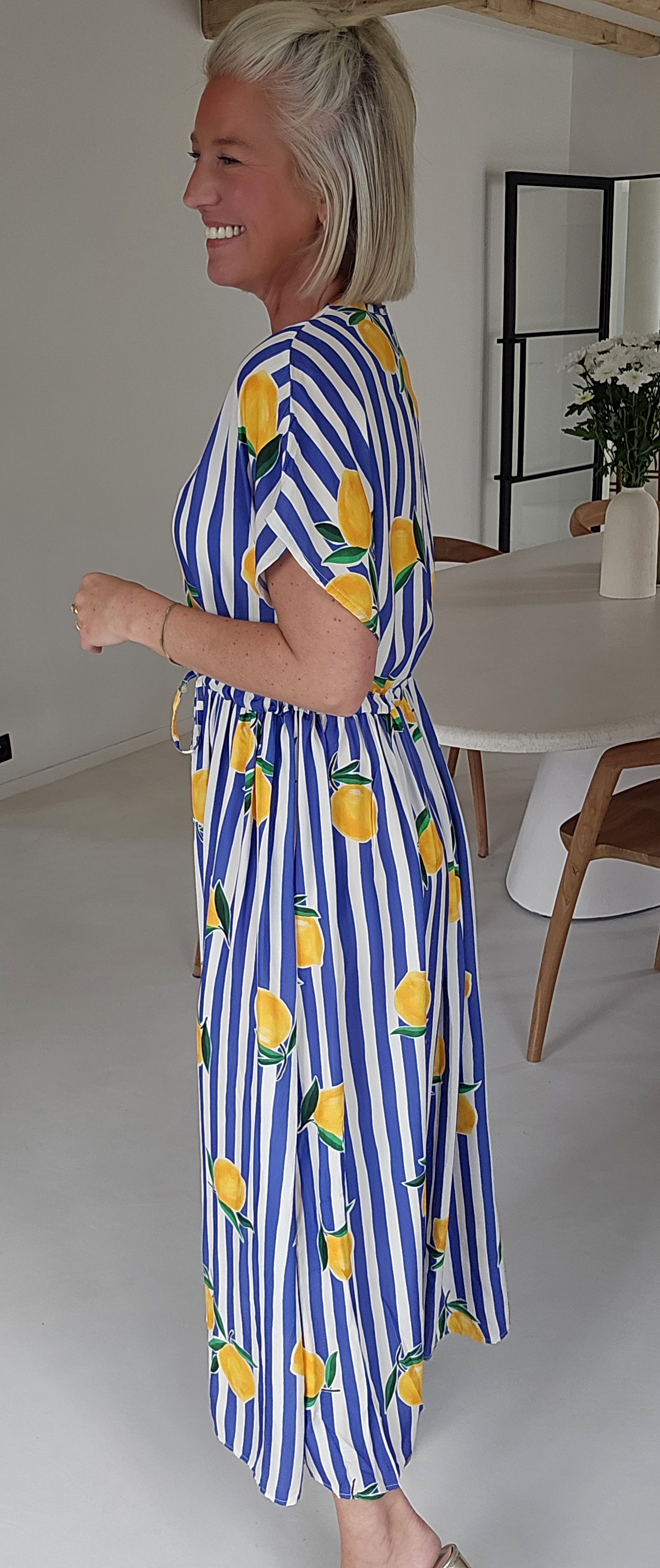 SUMMINE maxi viscose dress kobalt blue