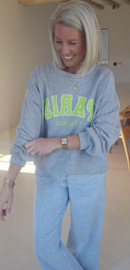 PARIS cotton sweatshirt grey