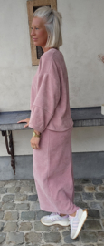 MANDA velvet set pink