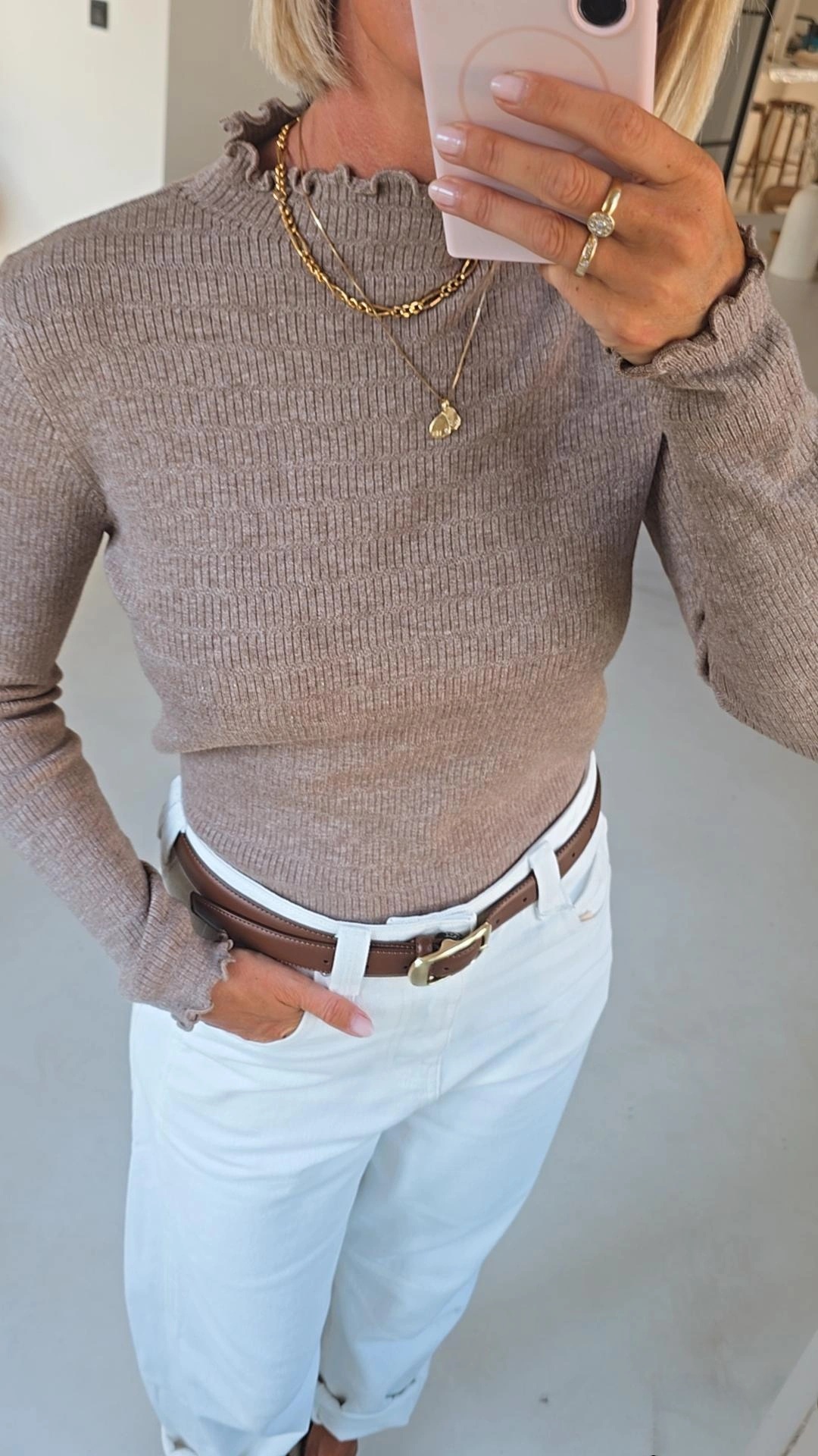 SOFTIE softest longsleeve taupe