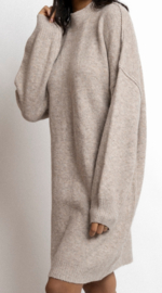 JANIE midi knit dress soft camel