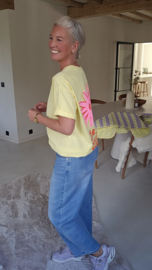 HAPPY T-shirt yellow