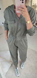 ANA sweatshirt jumpsuit khaki