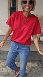 BASIC T-shirt deep red