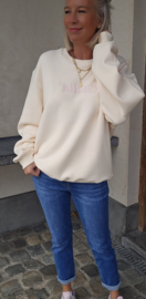 CHILLIN' oversized sweatshirt ecru