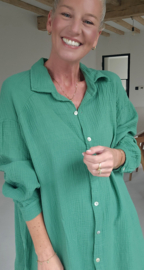AMALFI tetra shirt dress green