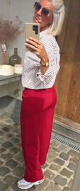 LOUAN suit pants cherry red