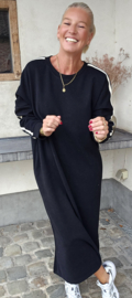 TILLY maxi sweatshirt dress black