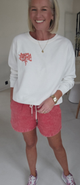 APEROL SPRITZ cotton sweatshirt white