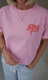 APEROL SPRITZ cotton T-shirt pink