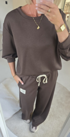 ANDIE jogger set chocolat