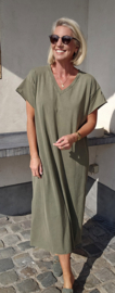 MADLINE T-shirt dress washed khaki