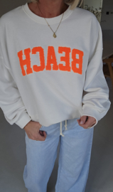 BEACH sweatshirt white