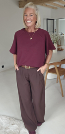 JITSE short-sleeved sweatshirt burgundy