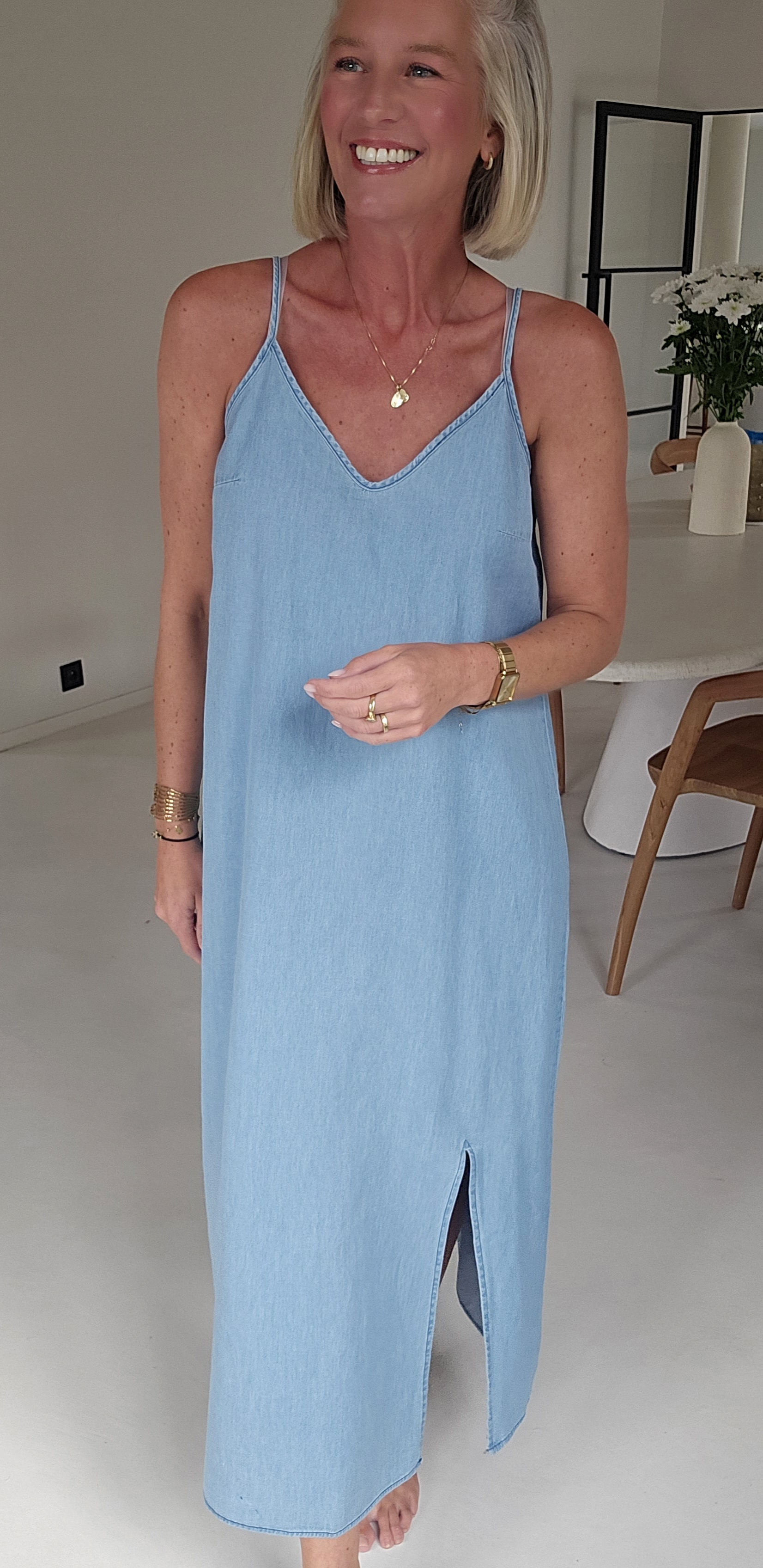 ROMINE maxi jeans dress