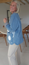 AVELIN oversized jacket washed blue