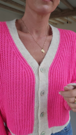 BESS cardigan candy pink