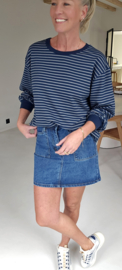 ALEXIS sweatshirt striped navy
