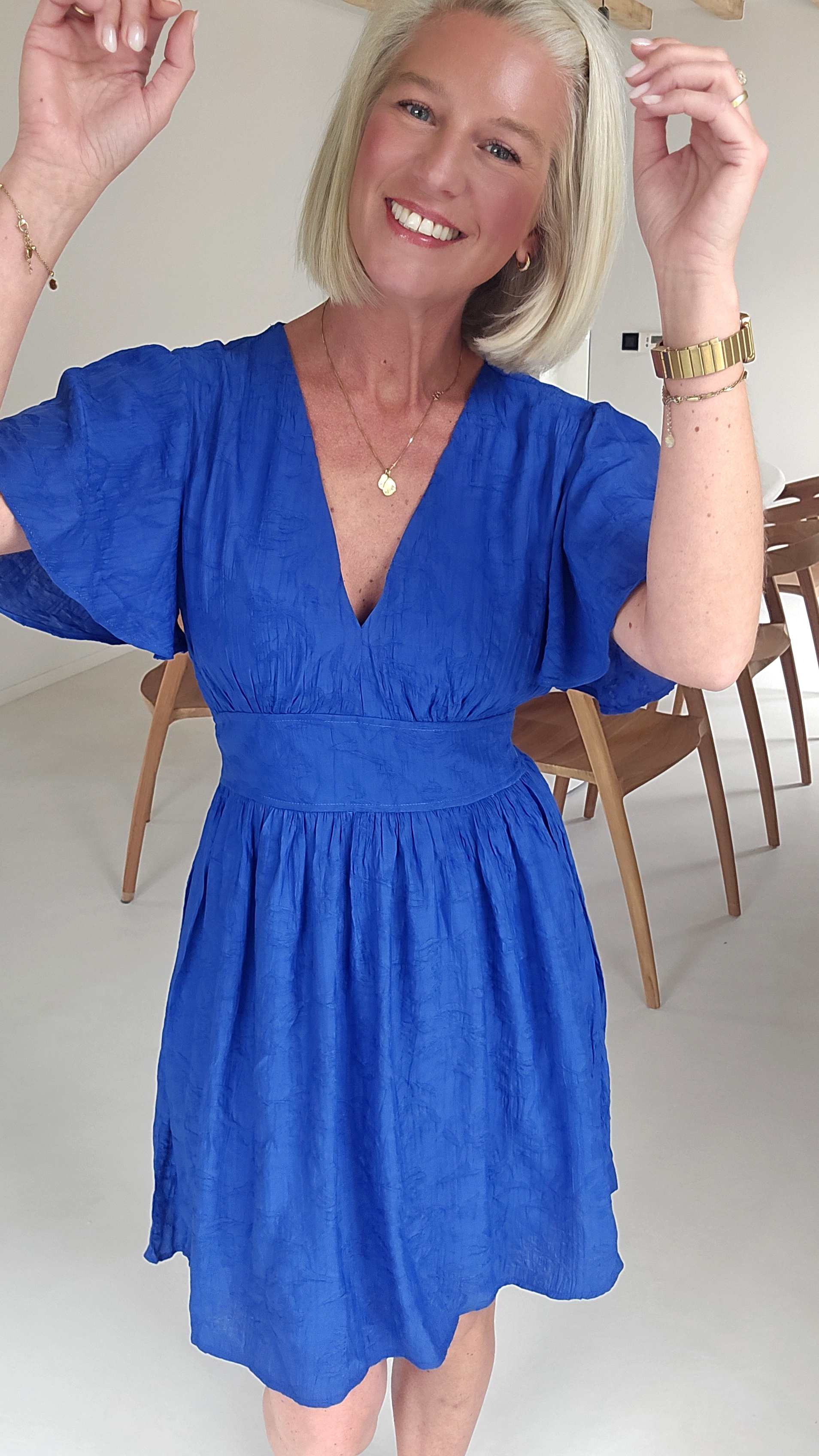 KIERA party dress kobalt blue