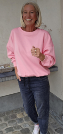 HAPPY IN A MILLION LITTLE WAYS sweatshirt pink