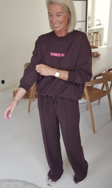 ICONIC sweatshirt chocolat