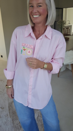 DIRTY MARTINI striped shirt pink