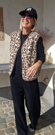 MELIA sleeveless teddy jacket leo