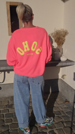 SOHO sweatshirt neon coral