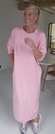 CELIA maxi sweatshirt dress baby pink