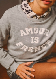 AMOUR IS FRENCH sweater grey