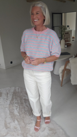 SORBET stripes knit pink blue