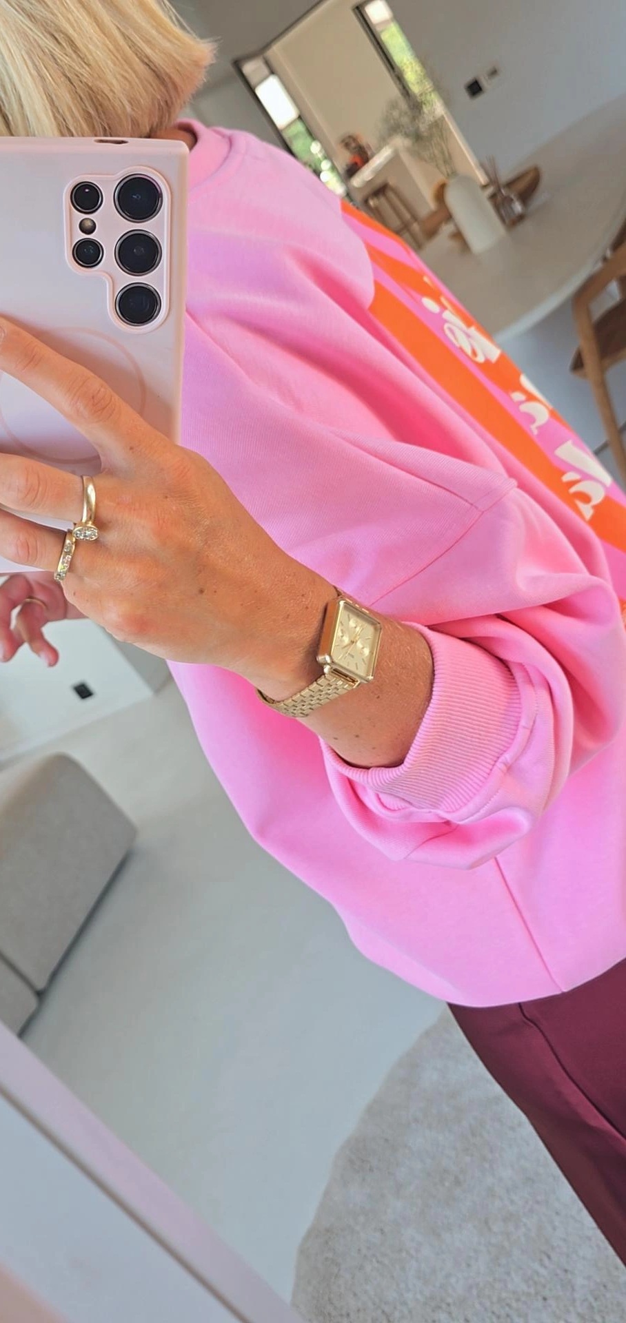 THIS IS MY HAPPY PLACE sweatshirt baby pink